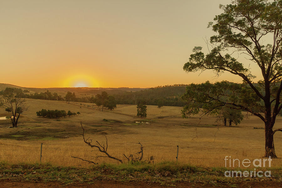 Sundown at the Peninsula, Bridgetown, Western Australia Photograph by Elaine Teague