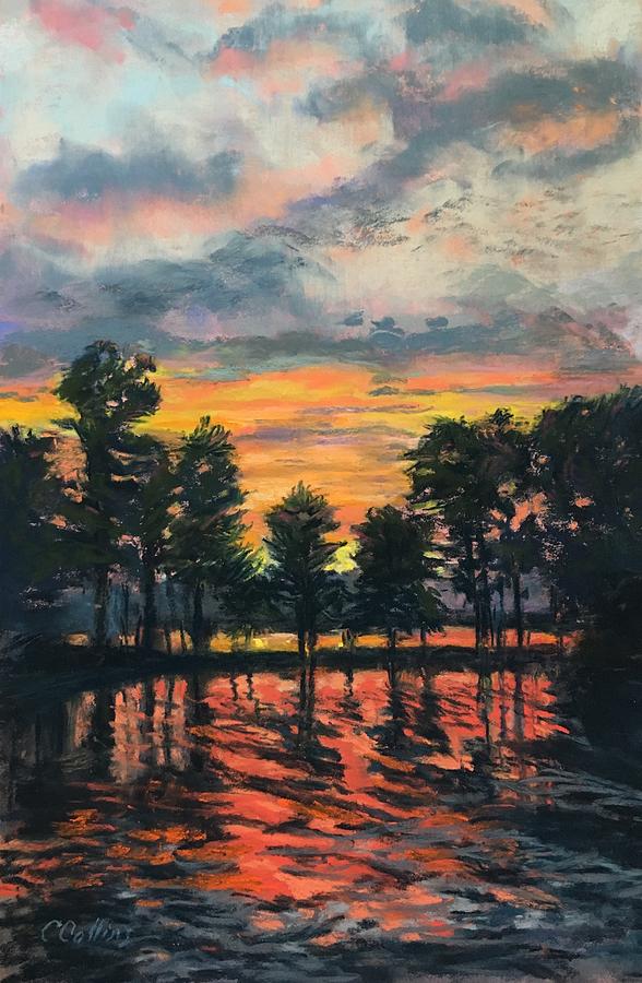 Sundown Painting by Cathy Delnore Collins - Fine Art America