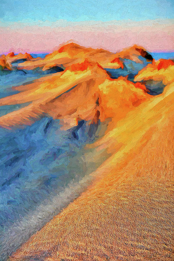 Sundown Dunes ap Painting by Dan Carmichael