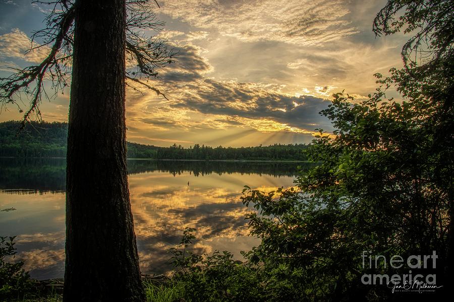 Sundown on Round Pond Photograph by Jan Mulherin