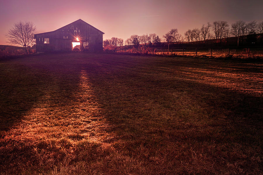 Sundown On The Farm Photograph by Jim Love