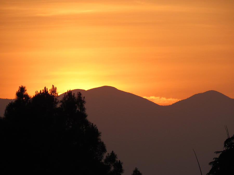 Sundown Over Mount Baldy Photograph by Adrienne Wilson