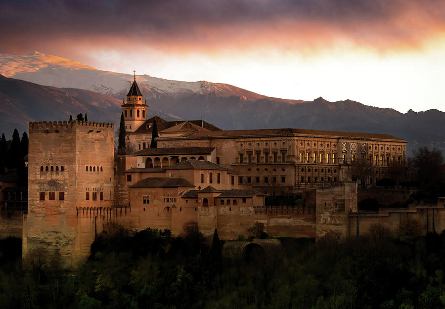 Sundown Over the Alhambra Photograph by Rebecca Herranen