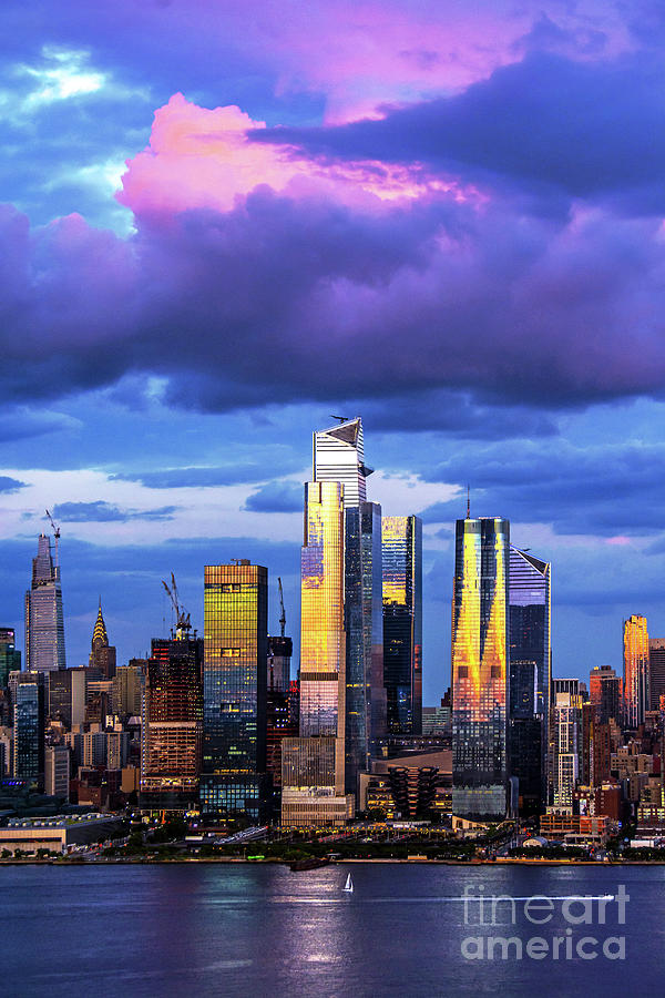 Sundown Sky Drama New York City Photograph