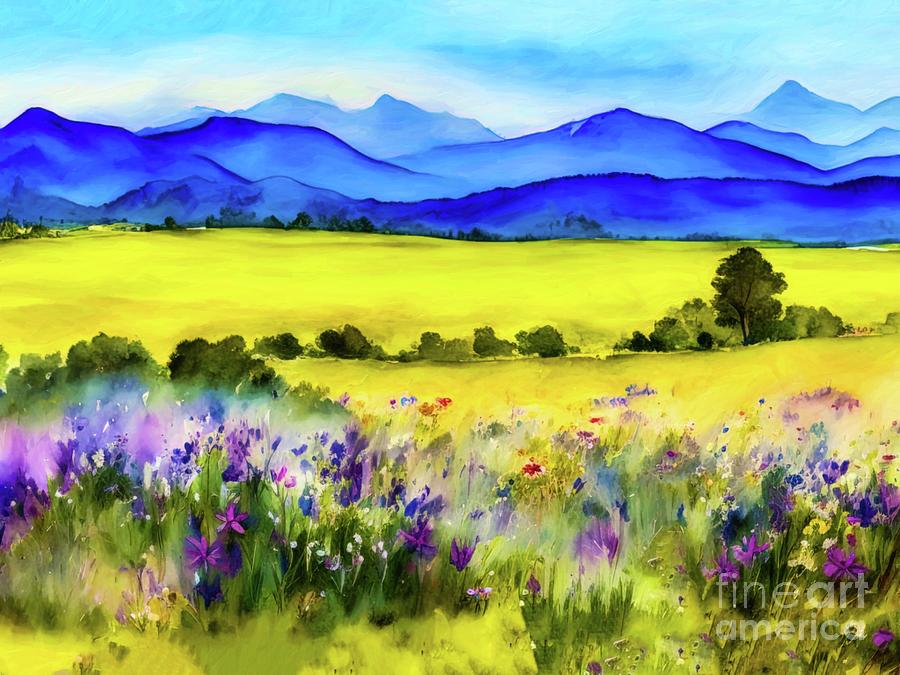 Sundrenched Meadow  Painting by Digitly