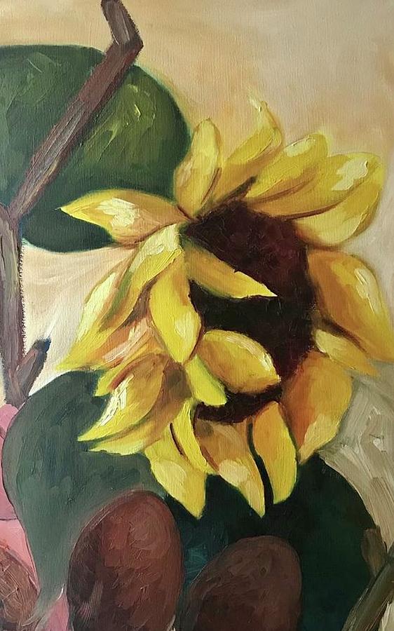 Sunflower 2 Painting by Naomi Jones | Fine Art America