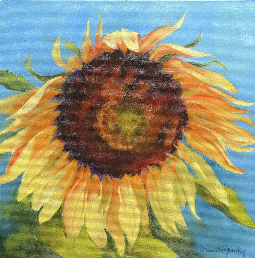 painting with jane sunflower