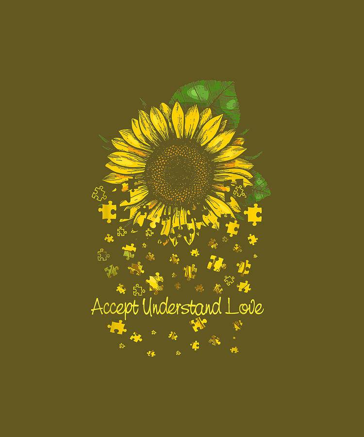 Autism Awareness Sunflower Lover Vintage Gift Shirt Autism Awareness Sunflower Lover Vintage Gift Shirt