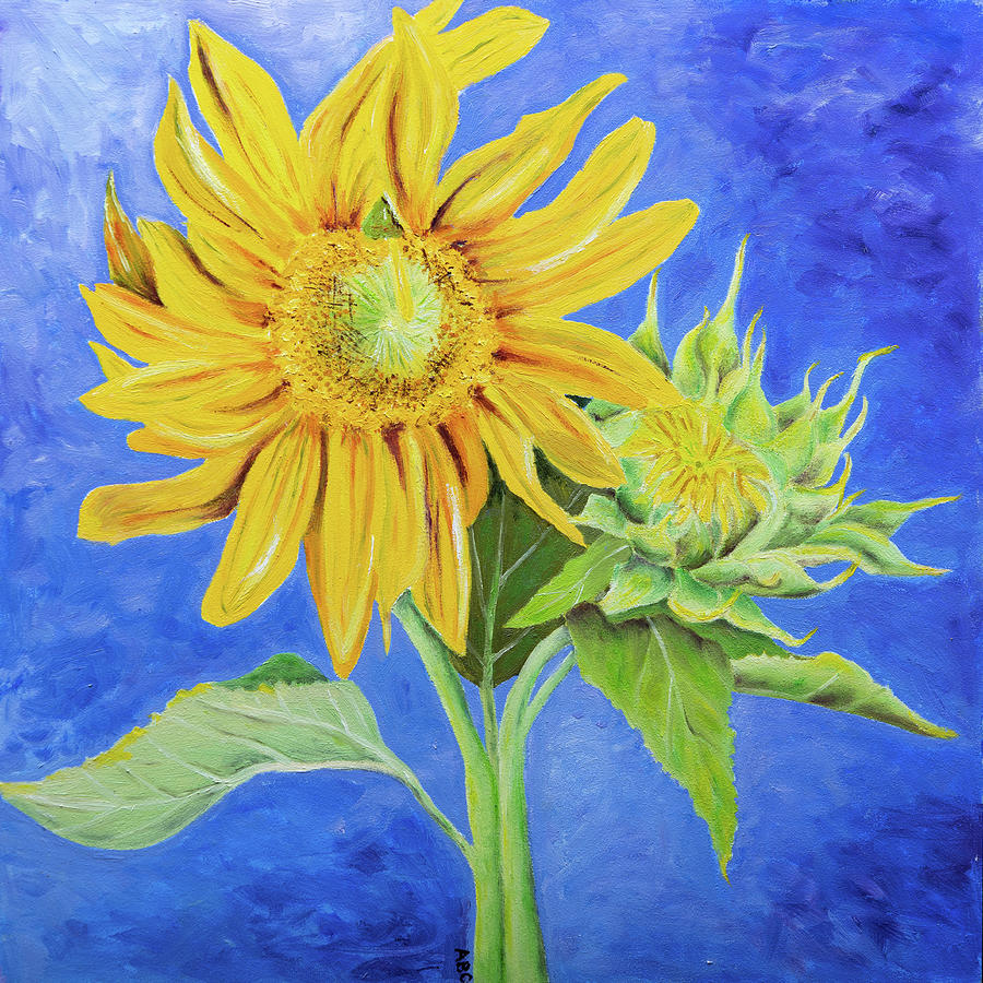 Sunflower Painting by Alice Crane - Fine Art America