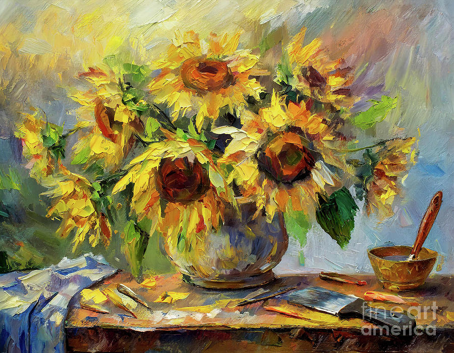 Sunflower Bouquet Digital Art