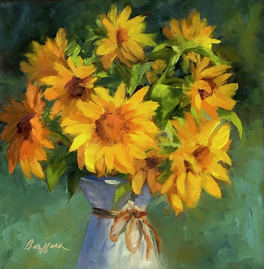 Sunflower Bouquet Painting by Vikki Bouffard