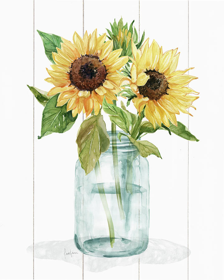 Sunflower Days 1 Painting by Carol Robinson