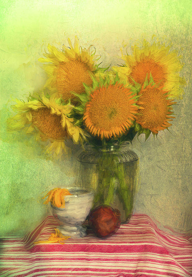 Sunflower Delight Photograph by Karen Jensen
