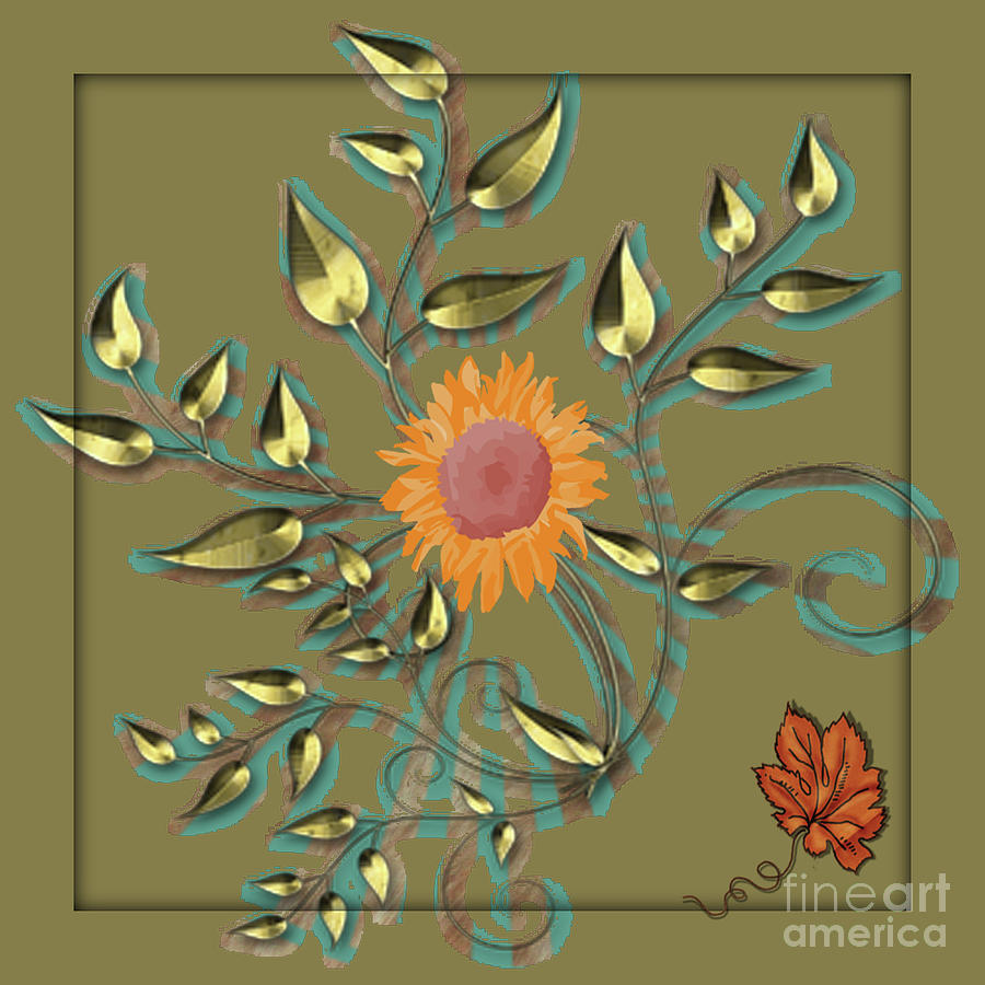 Sunflower Digital Art by Donna Brown