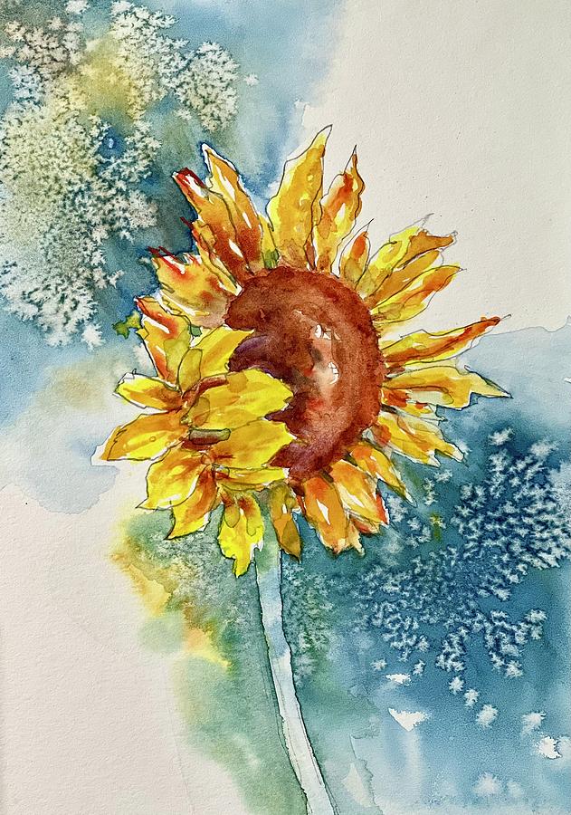 Sunflower Dreams Painting by Tara Moorman