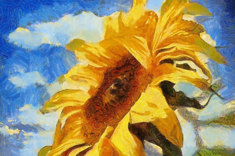 Sunflower Digital Art by Gareth Parkes