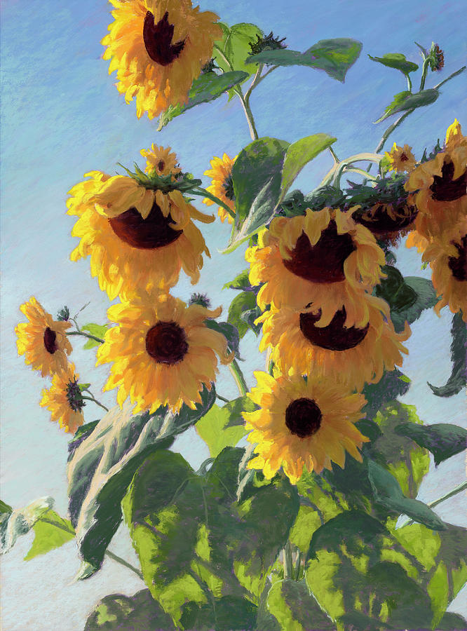 giant sunflower painting