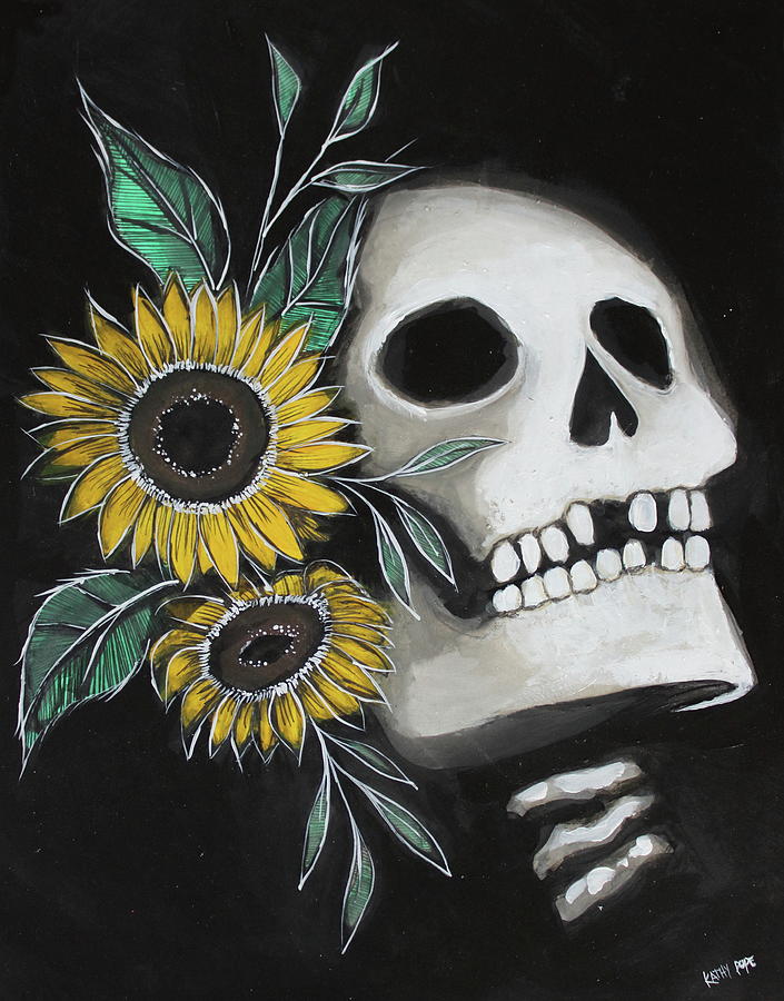Sunflower Grin Painting by Kenneth Pope
