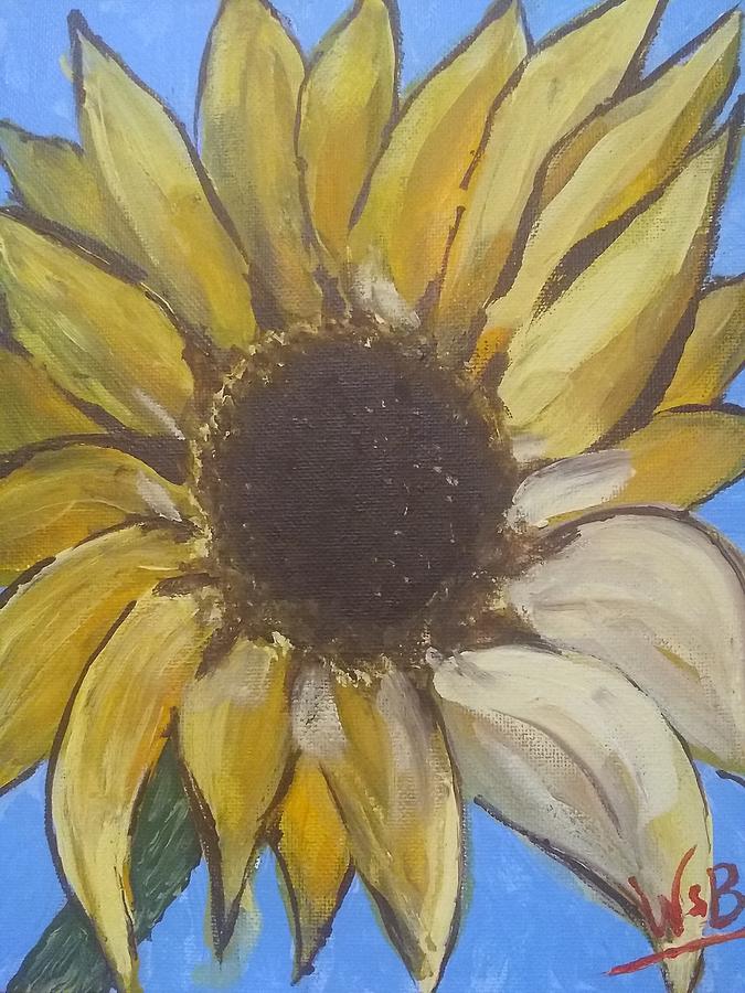 Sunflower in sunlight Painting by Wendy Brooker - Pixels