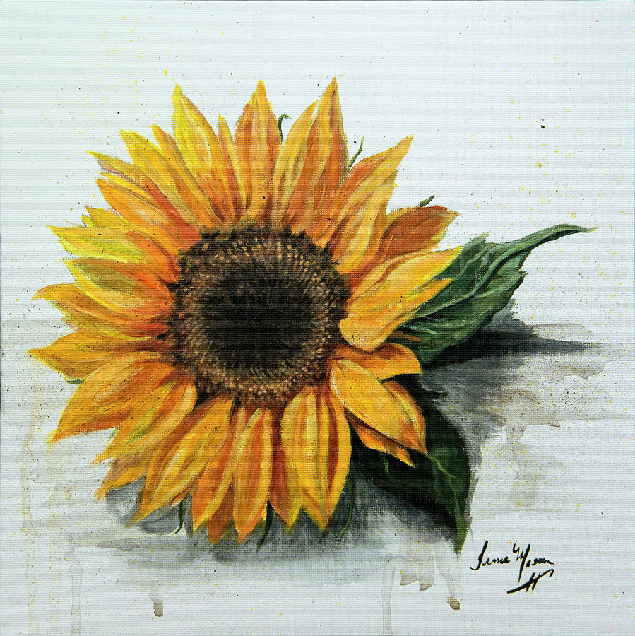 Sunflower Painting by Irma Mason