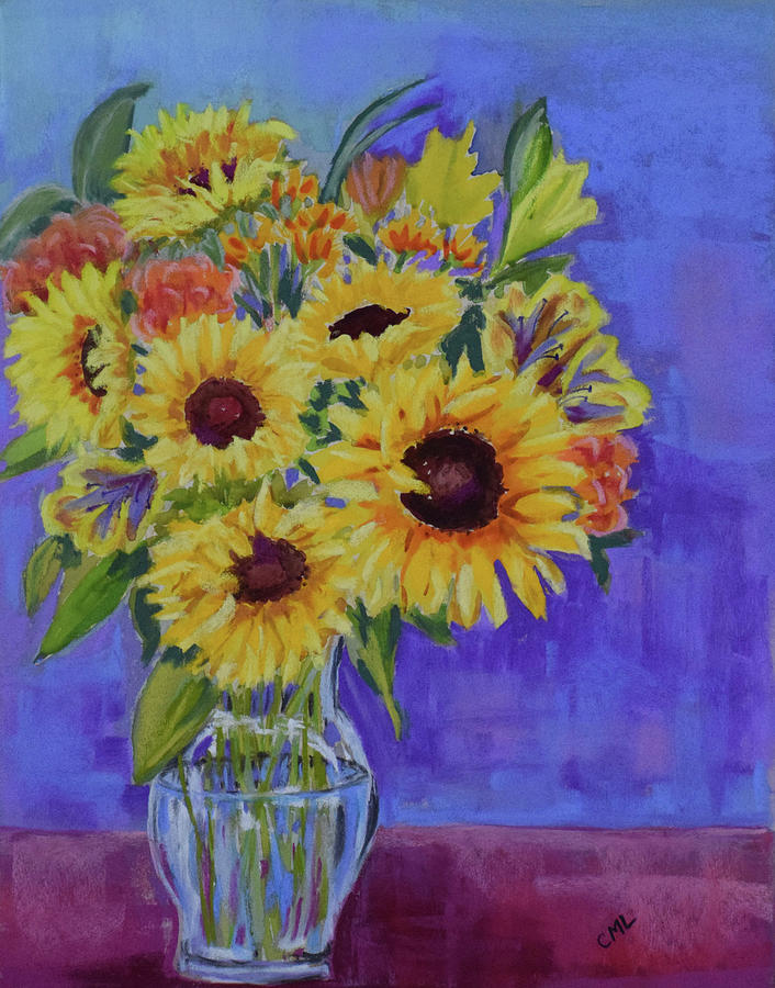 Sunflower Joy Painting by Christine Lockwood - Fine Art America