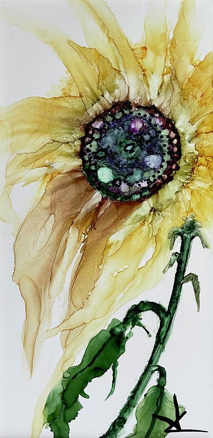 Sunflower Painting by Joyce Clark