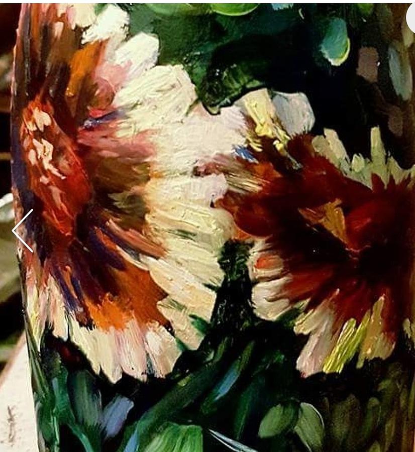 Sunflower  Painting by Julie TuckerDemps