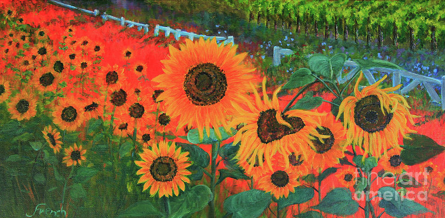 Sunflower Life Painting by Jeanette French