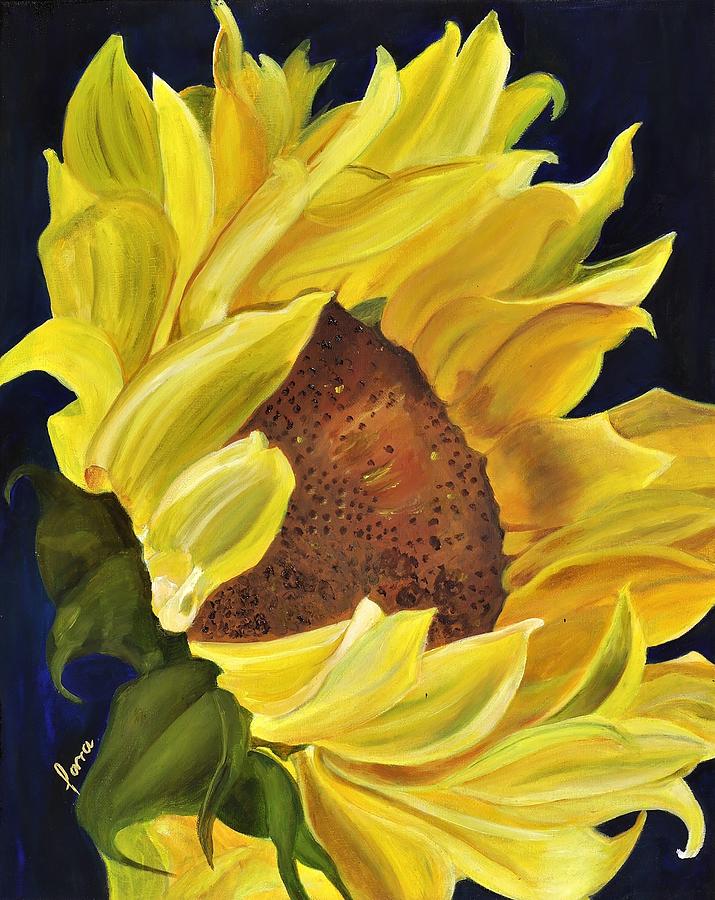 Sunflower Painting by Lvlyartdesigns Artist - Fine Art America