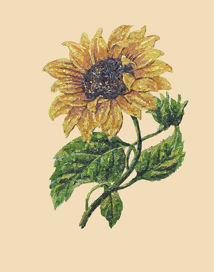 Sunflower Mixed Media by Matthew Lazure
