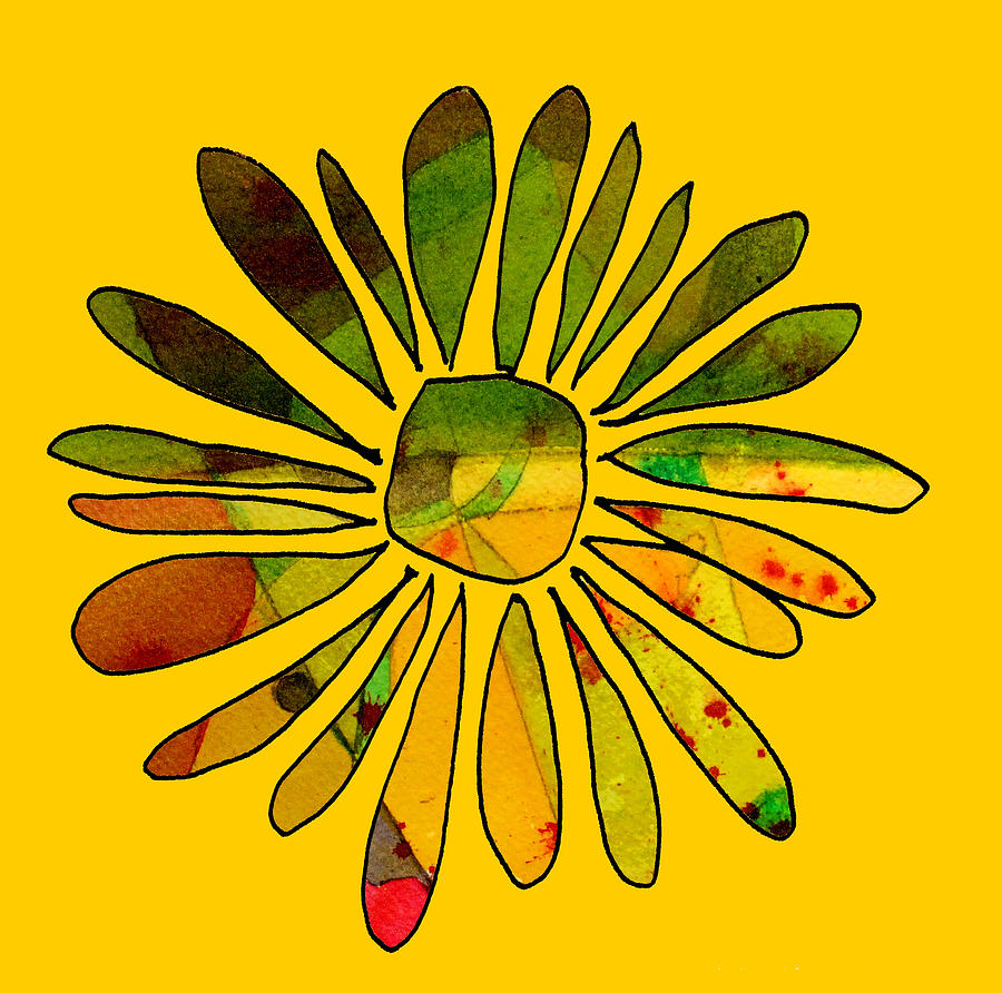 Sunflower Painting by Nancy Merkle