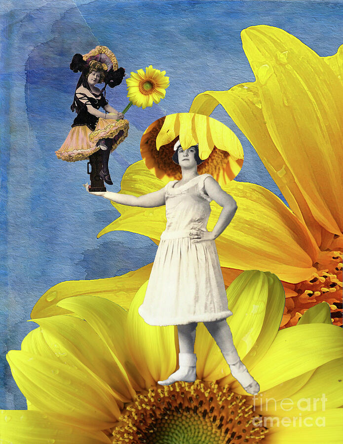 Sunflower Digital Art by Nina Silver