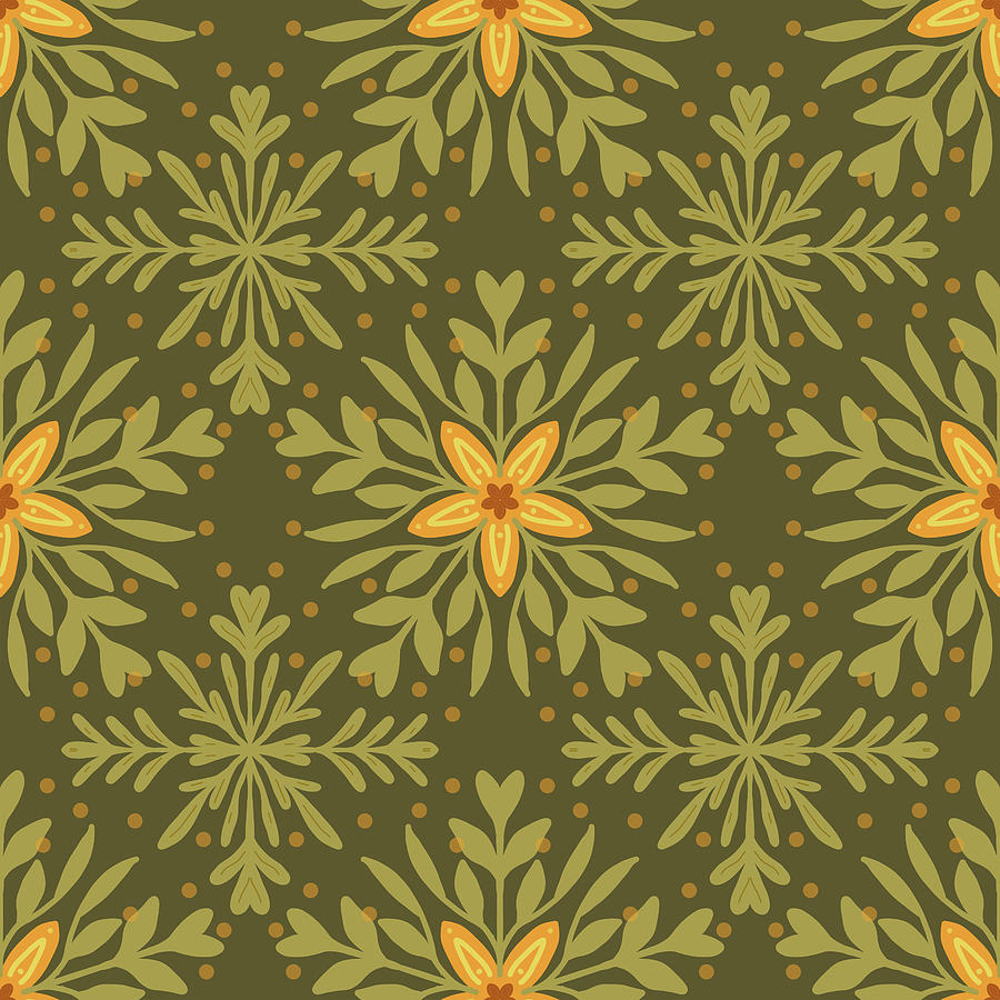 Sunflower Pattern Digital Art by Nancy Merkle
