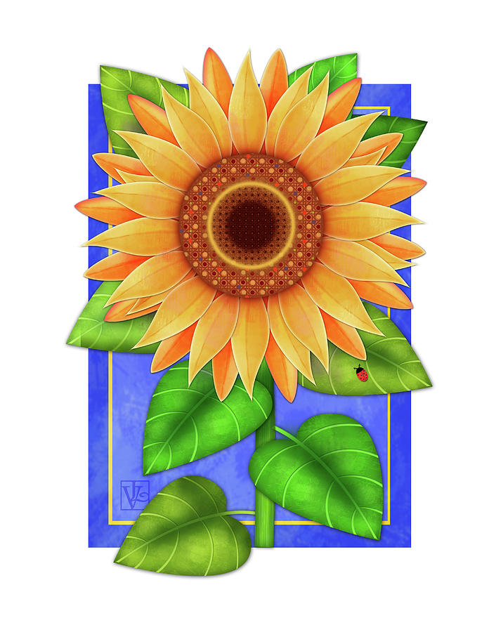 Sunflower Promise Digital Art by Valerie Drake Lesiak