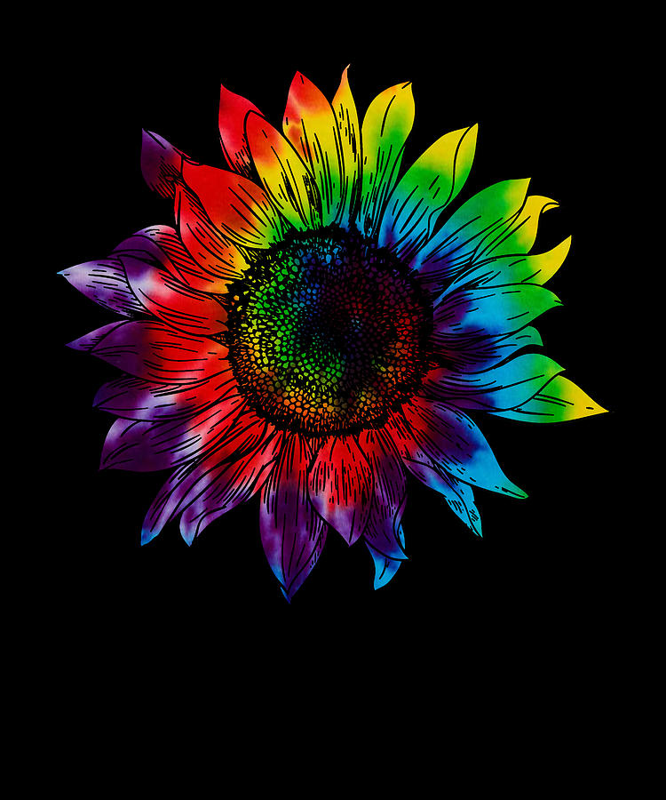 Rainbow Sunflower