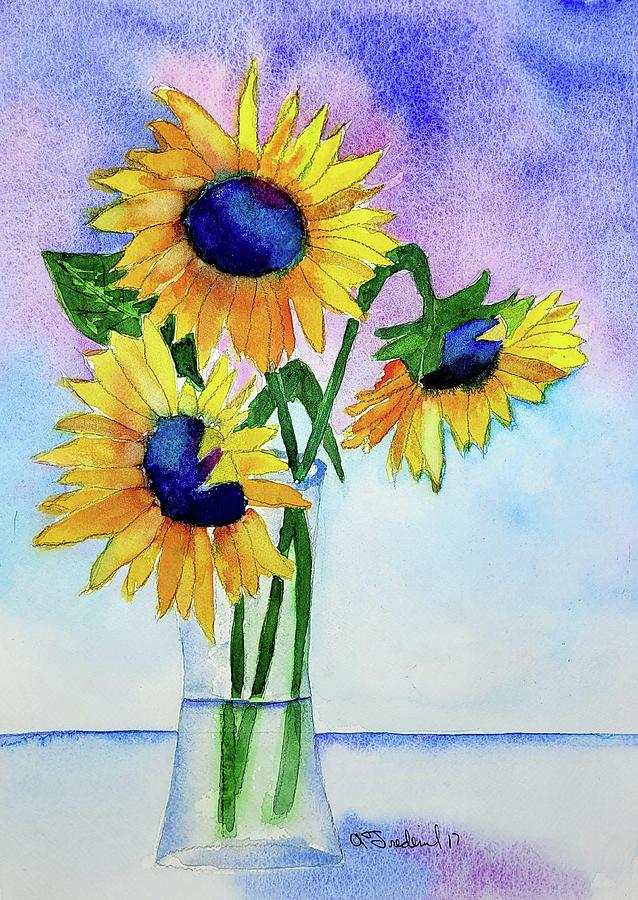 Sunflower Request  Painting by Ann Frederick