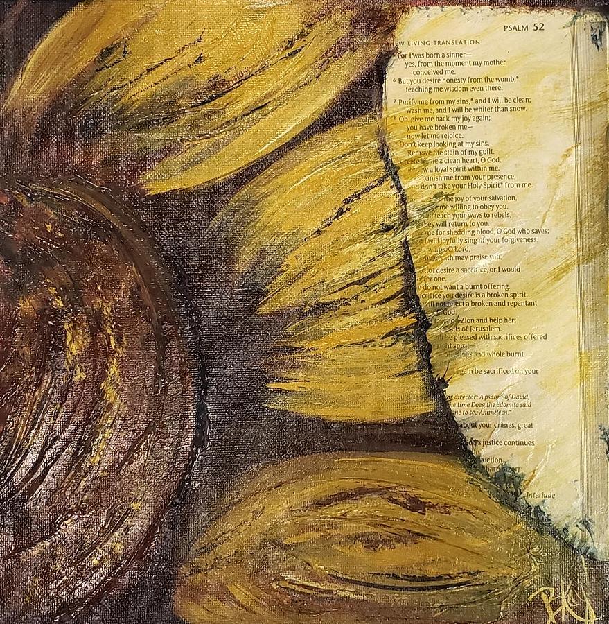 Sunflower Rhema Art Mixed Media by Brenda Kay Deyo