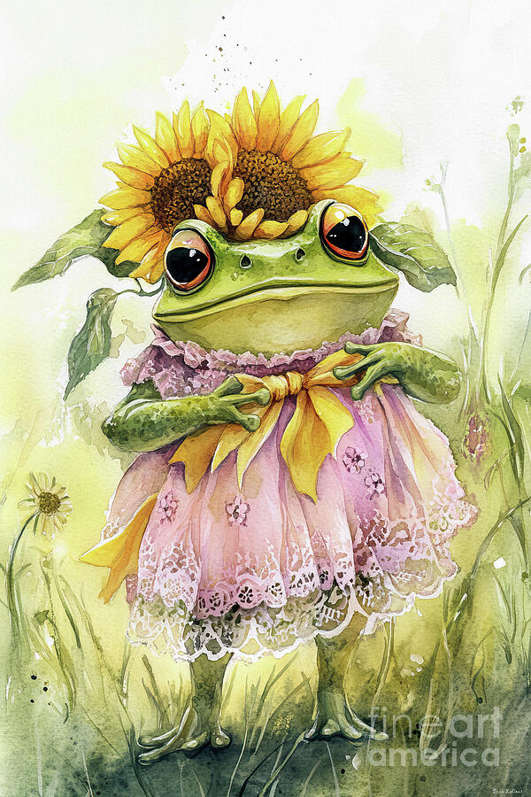 Sunflower Sally Painting by Tina LeCour Sunflower Sally Painting by Tina LeCour