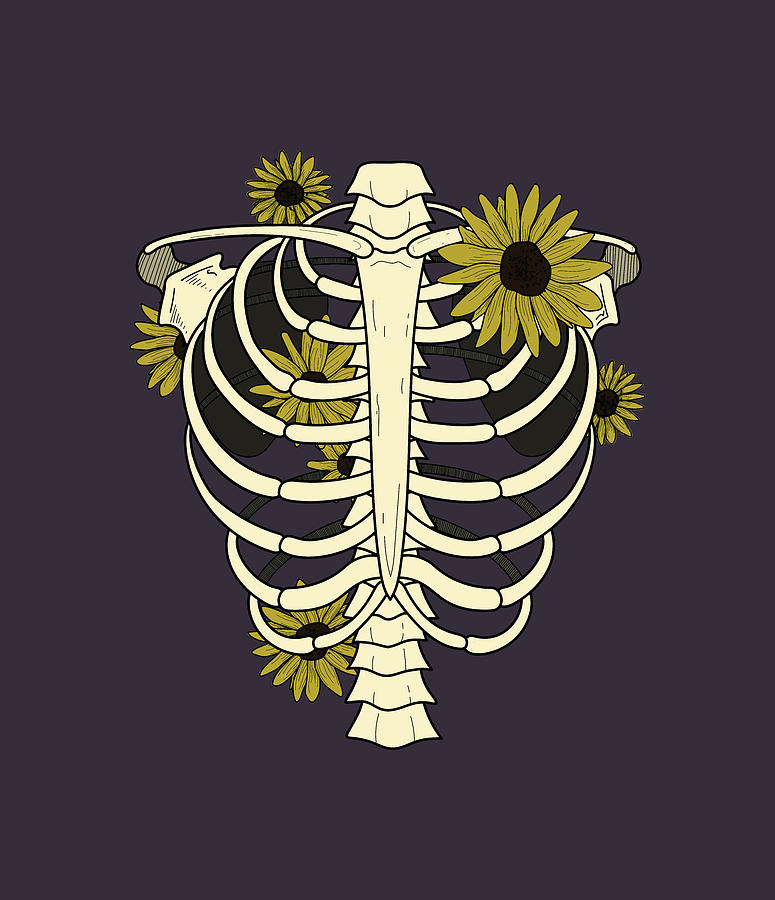 Sunflower Skeleton Digital Art by Nicholas Hamilton | Fine Art America