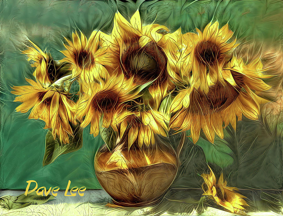 Sunflower Smiles Digital Art by Dave Lee