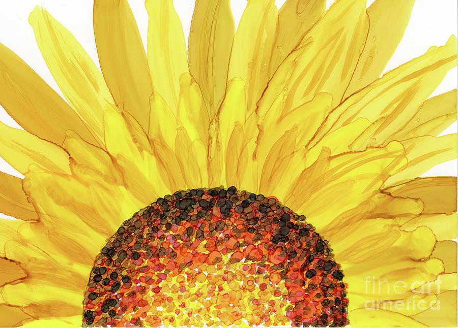 Sunflower Sunrise Painting by Julie Greene-Graham