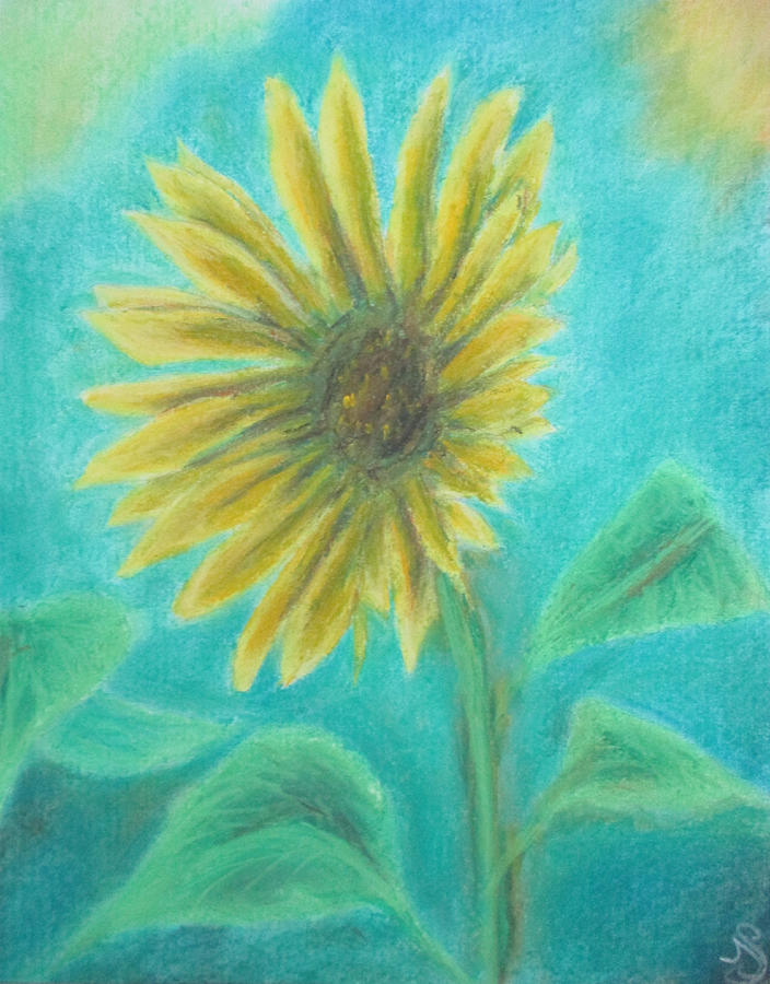 Sunflower Trance Painting by Jen Shearer