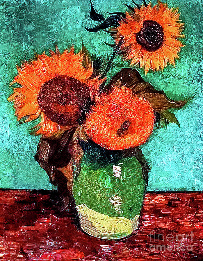 Sunflowers by Vincent Van Gogh 1888 Painting by Vincent Van Gogh