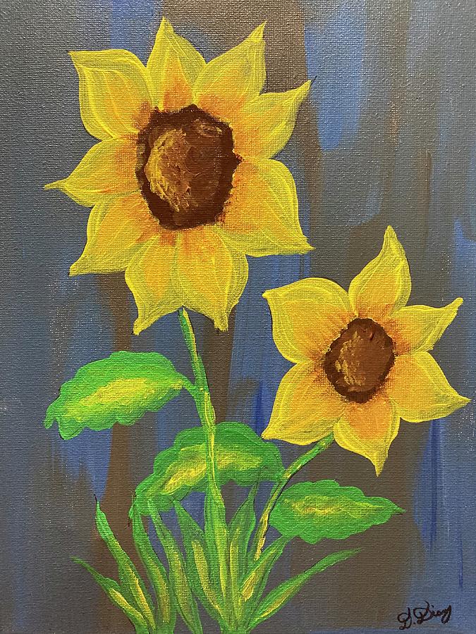 Sunflowers Painting by Diana Diaz | Fine Art America