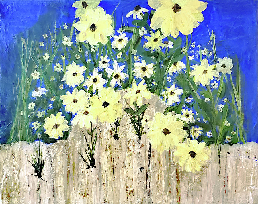 Sunflowers For Peace Painting by Sharon Williams Eng