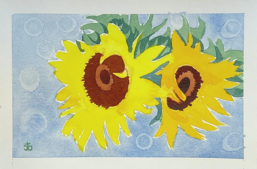 Sunflowers for Ukraine #103 Painting by Cindy Bale Tanner