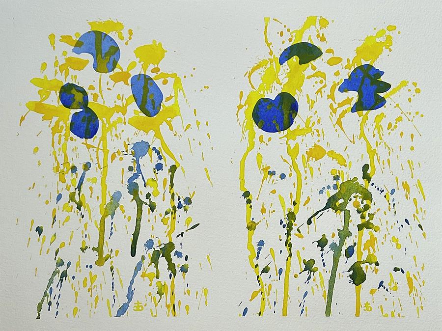 Sunflowers for Ukraine #187 Painting by Cindy Bale Tanner