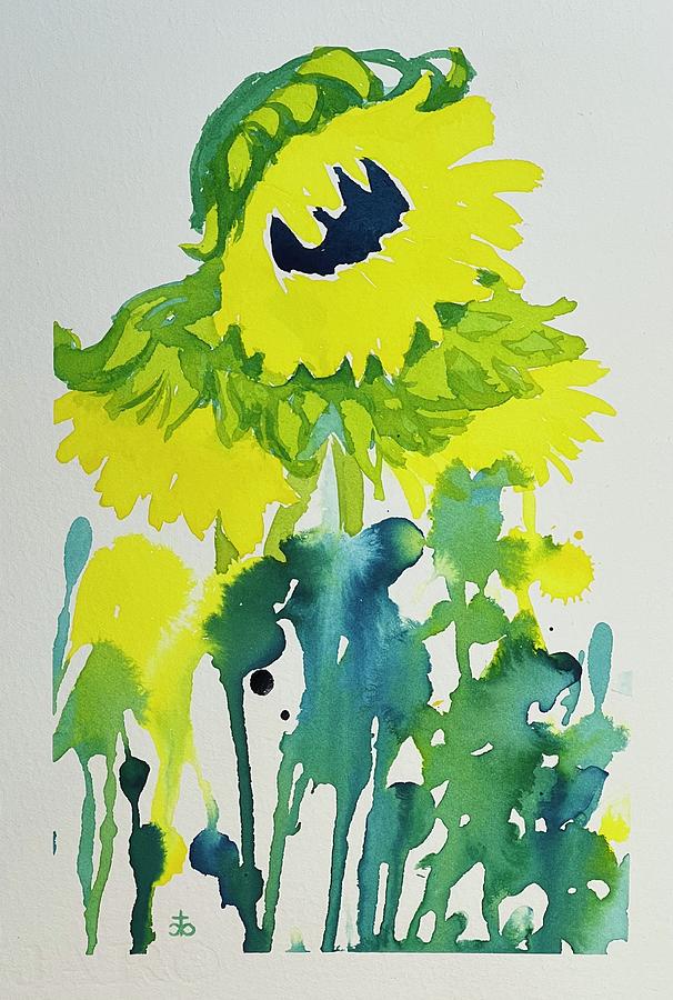 Sunflowers for Ukraine #195 Painting by Cindy Bale Tanner