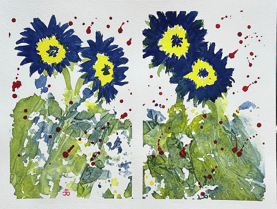 Sunflowers for Ukraine #351 Painting by Cindy Bale Tanner