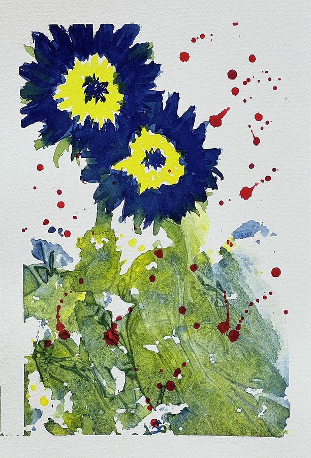Sunflowers for Ukraine #353 Painting by Cindy Bale Tanner